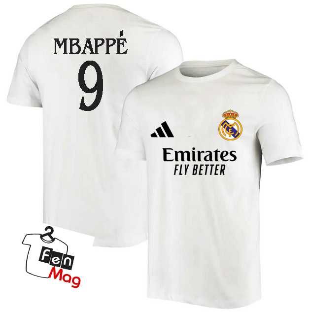 Футболна Фен Тениска на Реал Мадрид и Мбапе!Тениска REAL MADRID MBAPPE