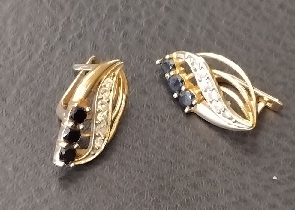 Украински златни обеци "Капчици "