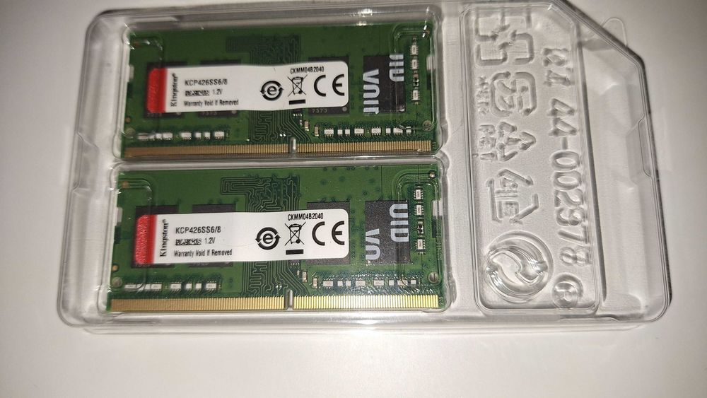 2x8Gb DDRAM 2666Mhz Kingston