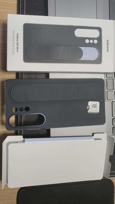 Husa protectie Samsung Standing Grip Case pt Galaxy S25 Ultra, Black