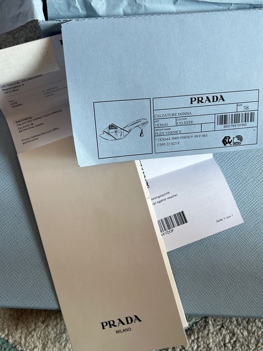 Sandale Prada mules leather plexiglass