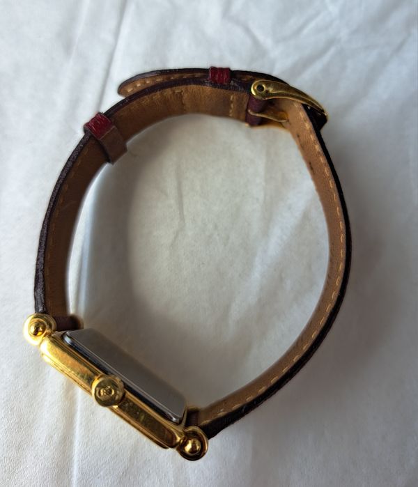 Tank Gold Ceas vintage Cerruti 1881 Gold Tank placat aur 24k anii 80