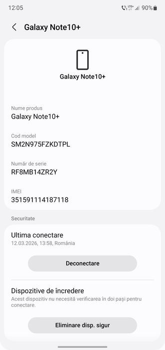 Samsung Galaxi note 10+  Ca și nou