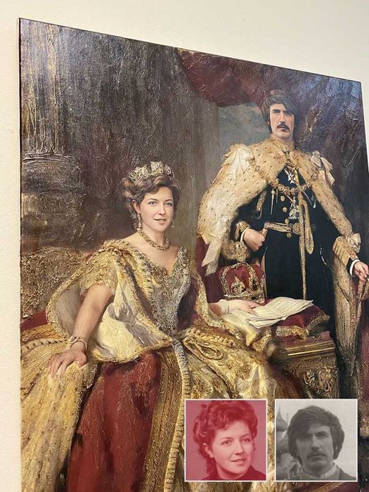 Cadoul perfect ,portretul celor dragi pictat dupa fotografie