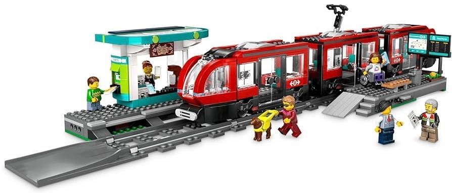 Lego City - Downtown Streetcar and Station (60423) Statie si tramvai in centrul orasului, 7 ani+, 811 piese