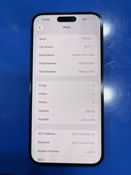 Iphone 14 pro max 256gb 91 yomks