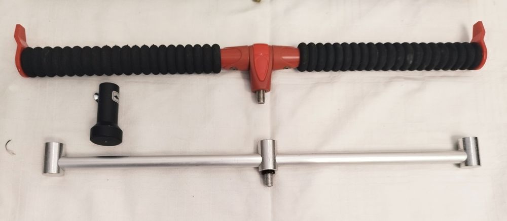 Lot 2 suporti spate, cu spuma EVA, pentru pescuit la feeder, Delphin, Formax Elegance, Buzzbar aluminiu