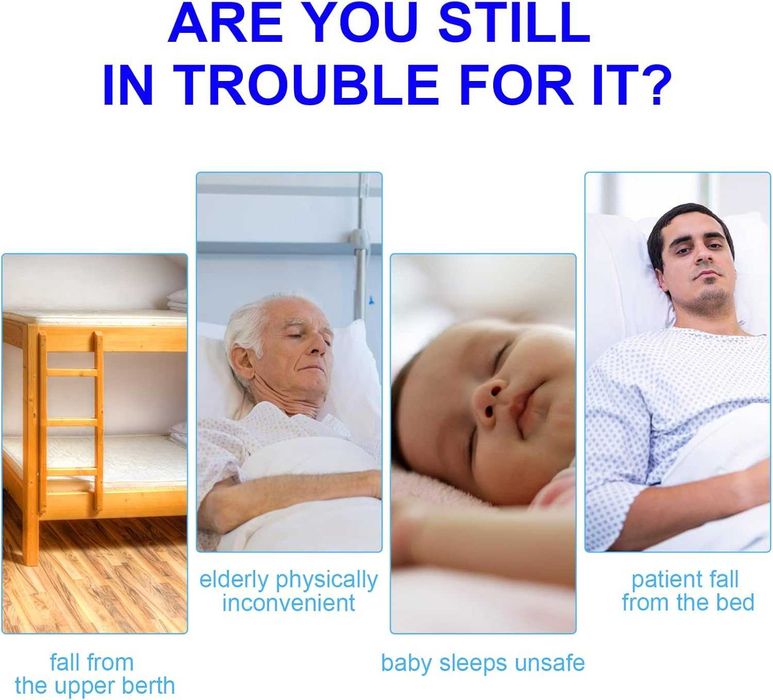 Преграда за легло Решетка за легло за възрастни хора болнично легло - 94см