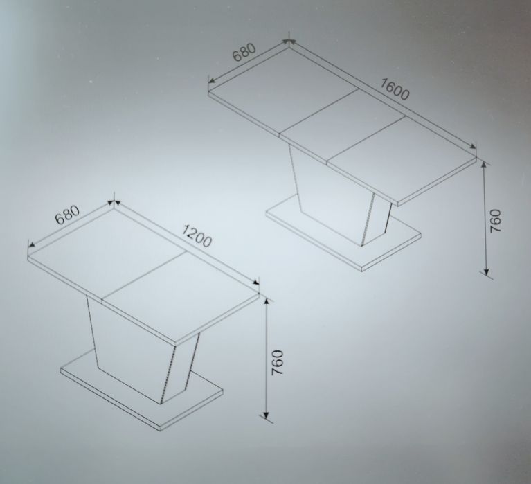 Masa dining extensibila