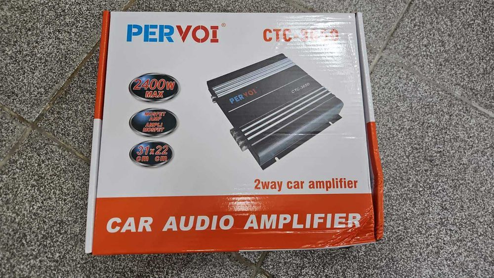 PerVoi CTC-3650 двуканален субуфер за автомобил MOSFET 2400W / автомобилен аудио усилвател  2400 W (макс.) ясен звук