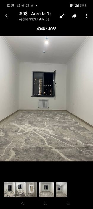 Sergeli yangi darxon 2xona 8etaj 16 etajli 350$