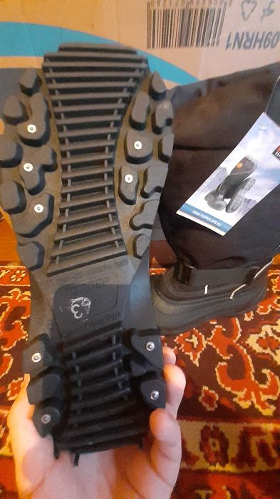 Обувь, сапоги утеплённые с шипами "Топпер"