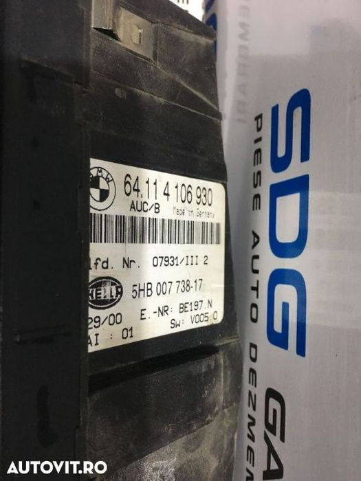 Panou Comanda AC / Clima / Climatronic BMW Seria 3 E46 1997 - 2005 COD : 4106930