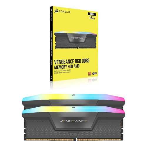 Оперативна память Corsair VENGEANCE RGB 16GB (2x8GB) DDR5 6000mhz