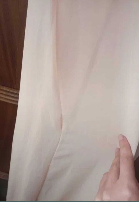 Zara blush strapless maxi dress