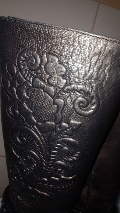 Cizme lungi stil calarie piele naturala 36