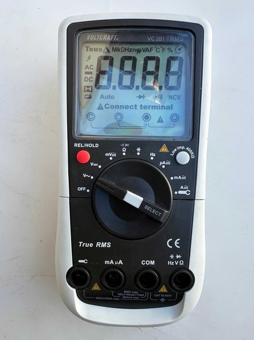 VOLTCRAFT VC281 TRMS + CLA60 - Цифров мултицет с амперклещи