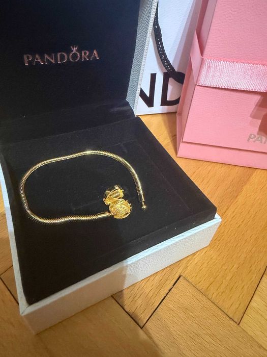Bratara Pandora aurie de Argint