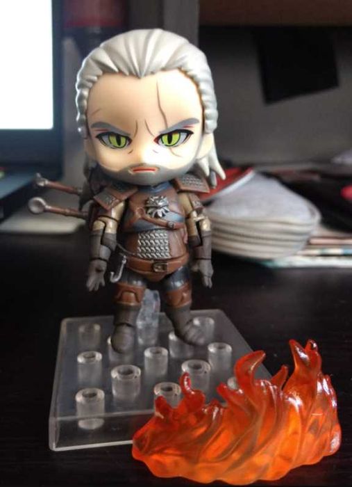 Figurina Geralt of Rivia Butcher of Blaviken 10 cm Witcher 3