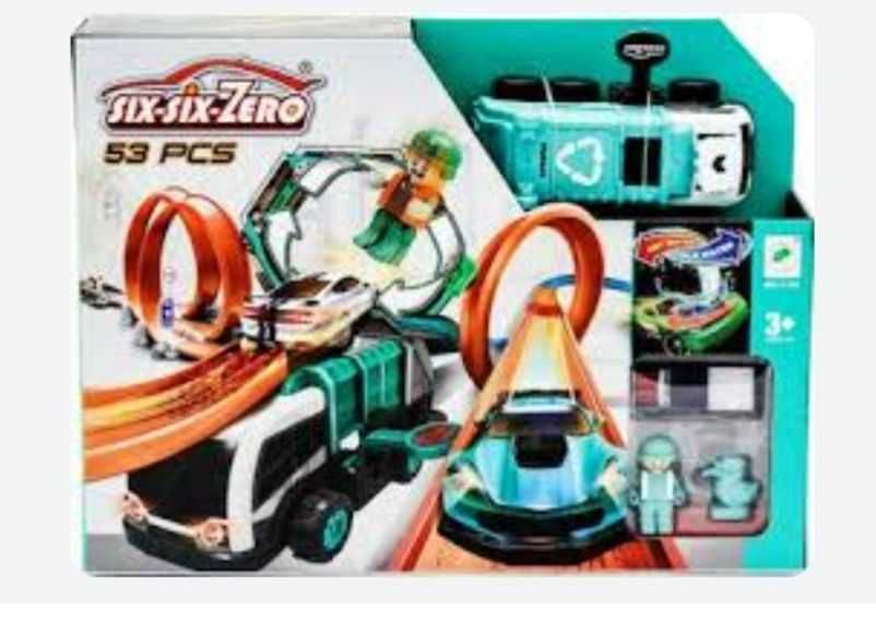 Комплект писта за изстрелване на коли six-six-zero 53 части