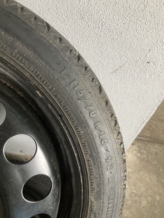 Roata Rezerva Slim Opel Astra G H 5x110 115 70 R16