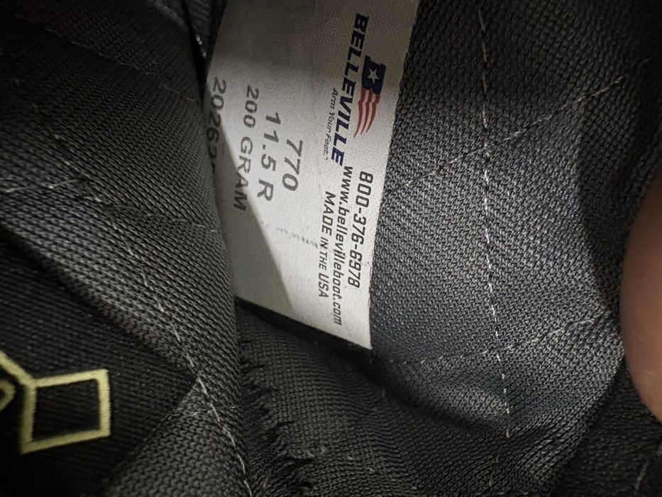 Bocanci militari Belleville Gore Tex negru marimea 45