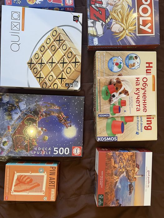 Настолни игри и пъзели – нови, запечатани, неползвани!