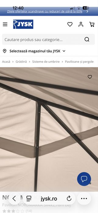 Pavilion 3x3 bej