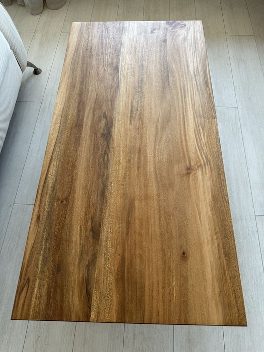 Холна маса с плот Чинар - масив и метални крака