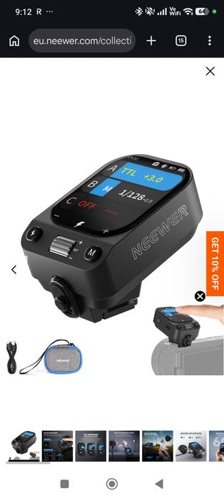 Declanșator (trigger)QZ oled diplay pentru blitz Godox & Neewer