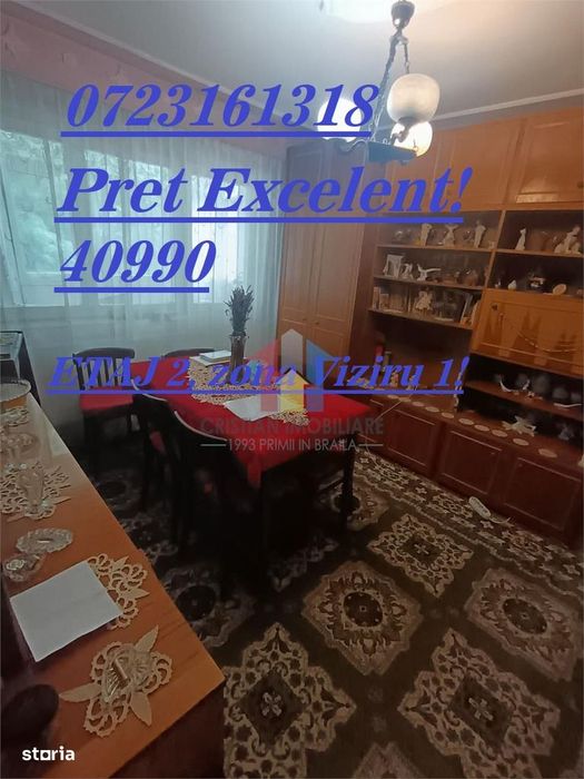 VIDEO! ETAJ 2! Apartament 2 Camere Conf II sporit, zona Viziru 1 — fotografia 1