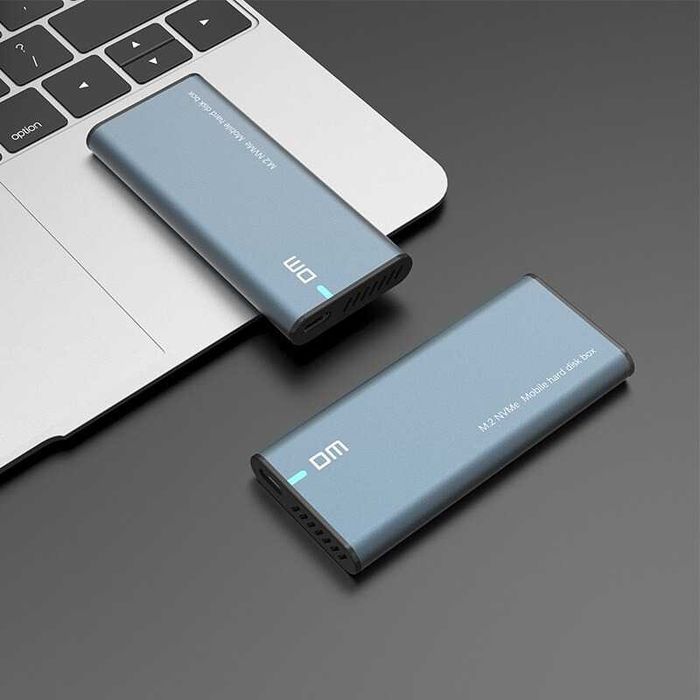 DM Adaptor SSD M.2 NGFF NVMe la USB 3.0 / USB-C rack cu carcasa