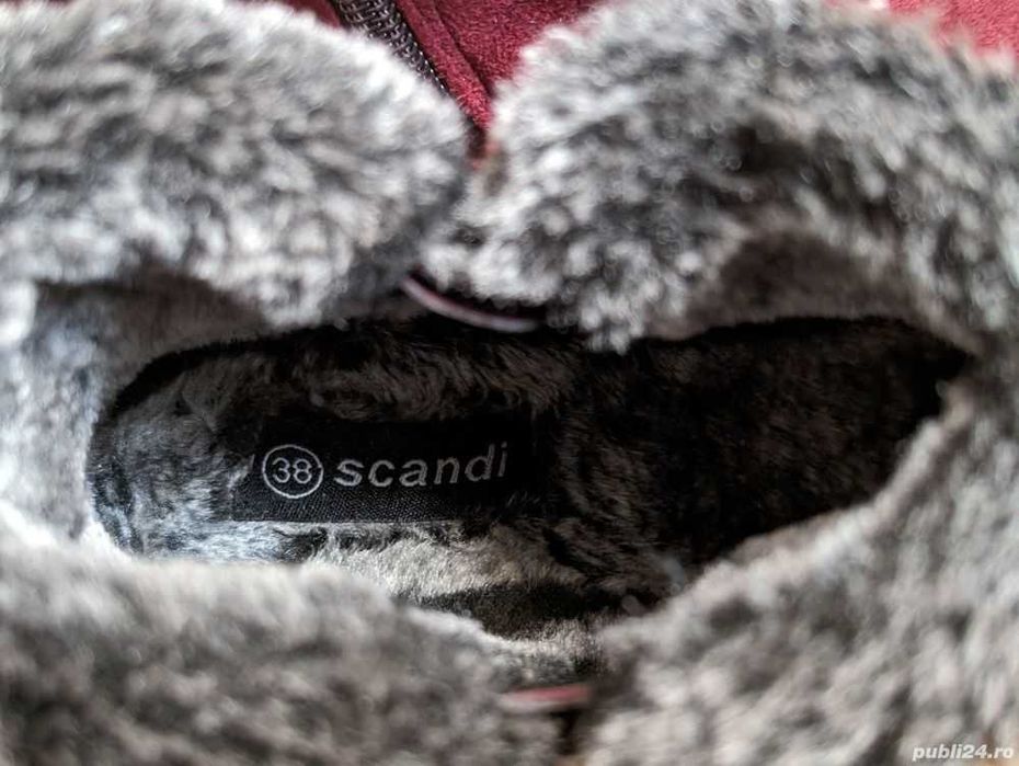 Cizme noi, piele intoarsa, nr.38