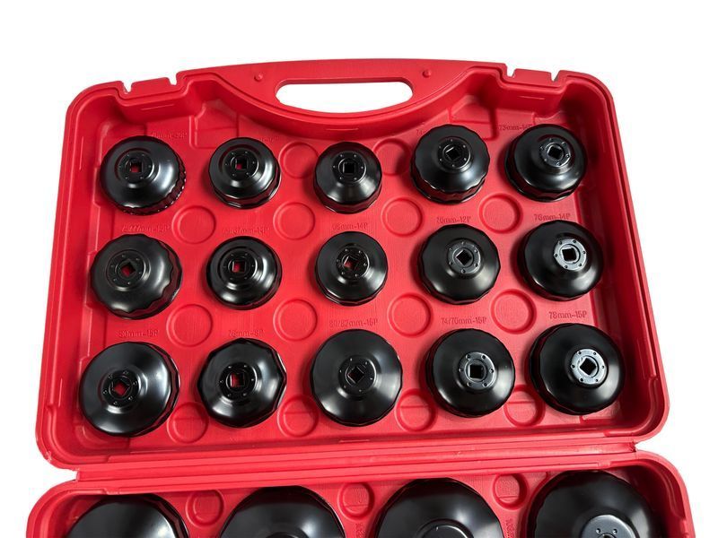 Комплект ключове капачки за маслен филтър, 30 бр. gebo tools