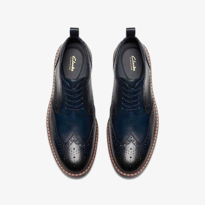 Clarks броги кожаные