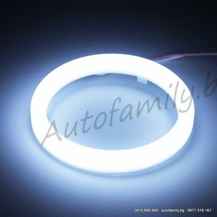 НОВО!Cotton LED Angel Eyes Рингове 90mm,100mm,120mm Универсални