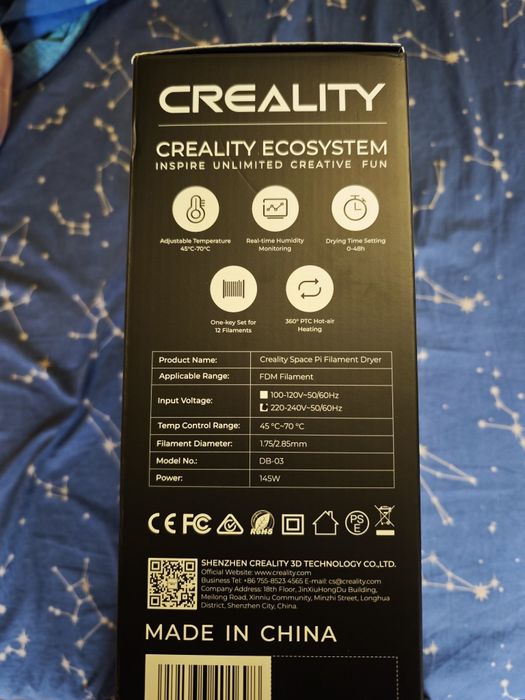 Creality space  pi сушилня НОВА