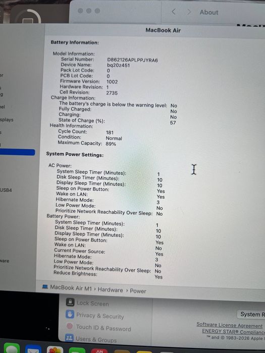 MacBook Air M1 256Gb