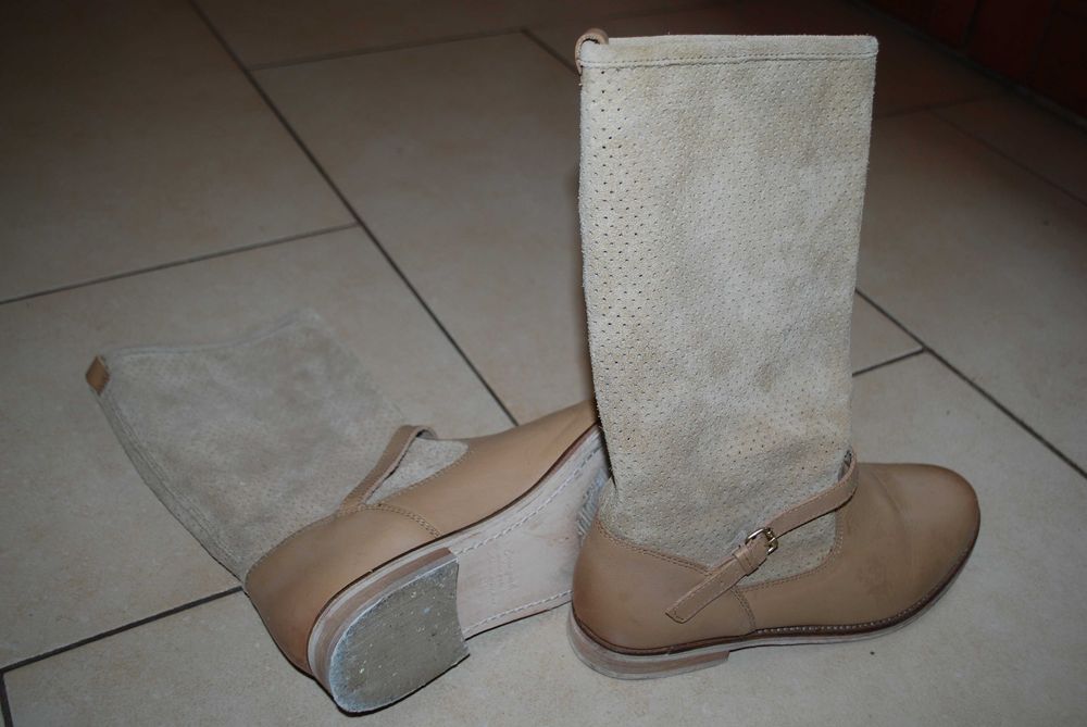 Cizme piele / piele intoarsa Zara girls, marimea 37