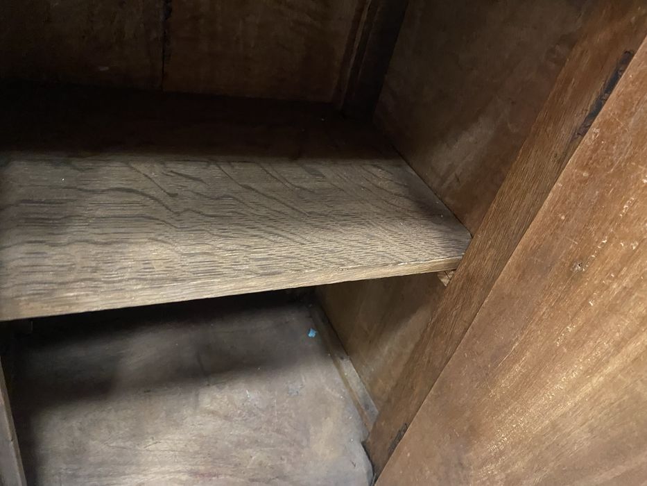 Старо френско шкафче с чекмедже от дъб 1900 г