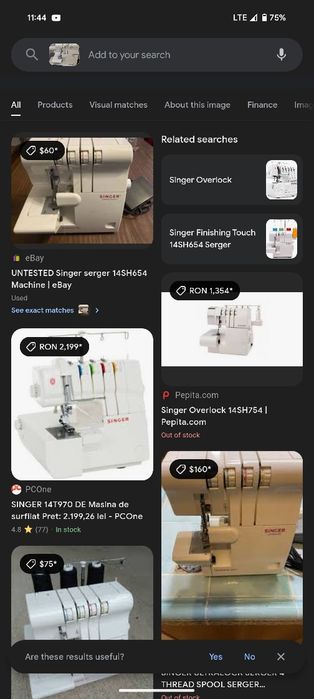 Mașina cusut Singer Ultralock surfilat