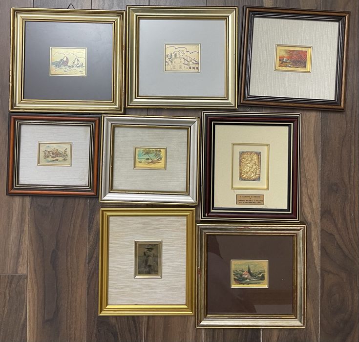 Tablouri cu foita de aur si argint