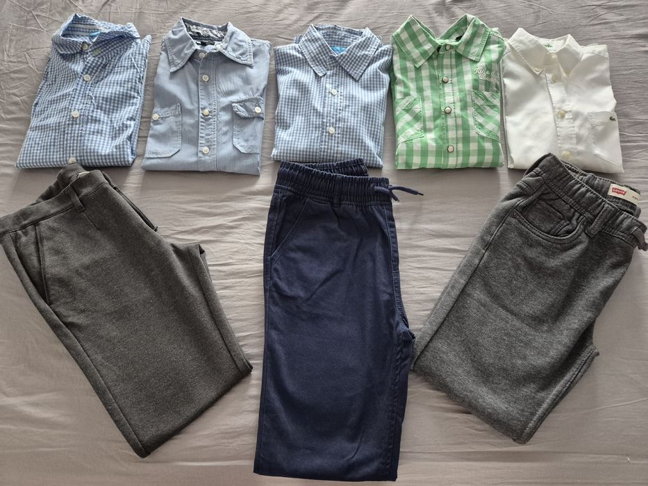 Лот дрехи за момче – ризи и панталони (ръст 146–152 см)