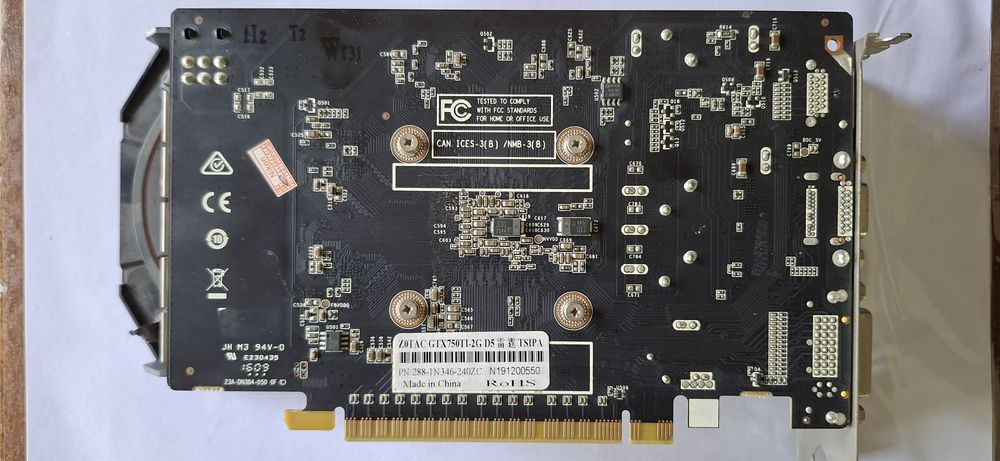 Videokarta GTX 750 ti. 2gb. 128 bit Holati yangidek. Remont qilinmagan