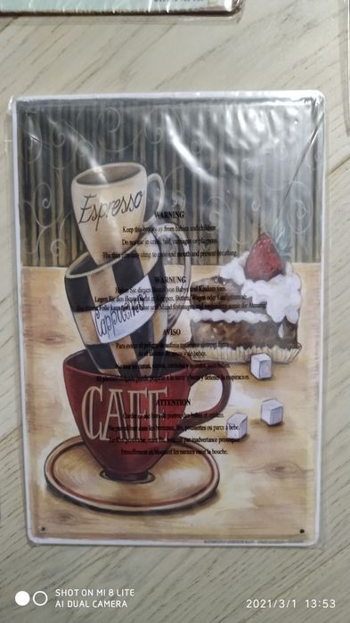 Plăcuțe decorative tema cafea