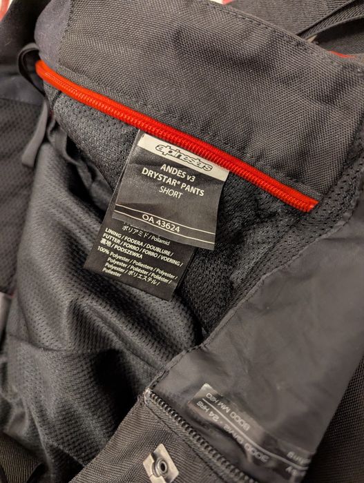 Pantaloni moto Alpinestars andes v3 drystar