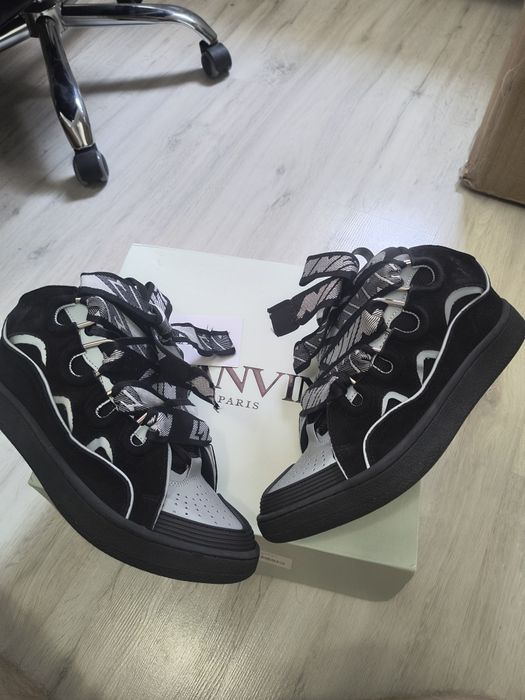 Lanvin curb reflective black 43