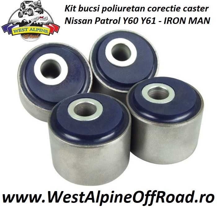 Kit bucsi poliuretan corectie caster Nissan Patrol Y60 Y61