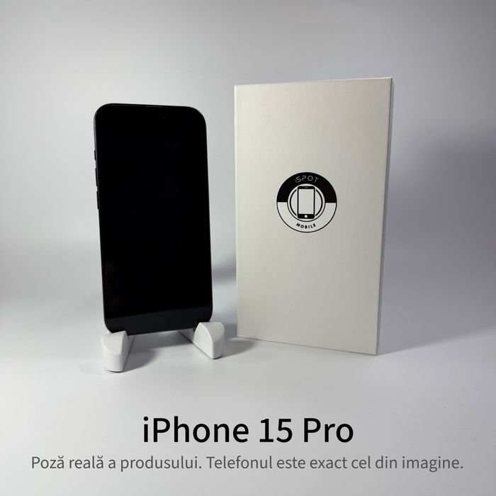 ispotmobile.ro  iPhone 15 Pro 256GB Blue ! Garantie 2 ani + cadou