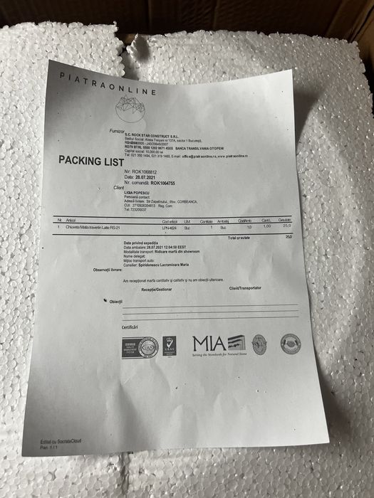 Chiuveta  Matia Travertin  Latte RS-21